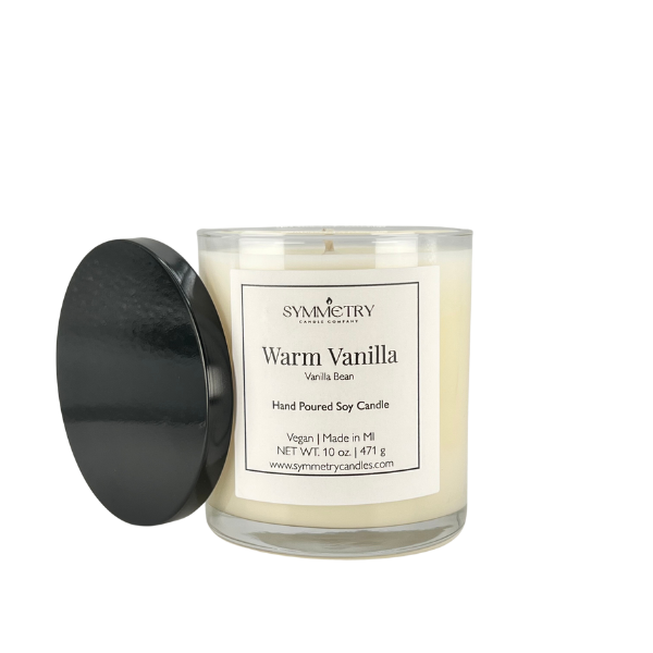 Our Warm Vanilla is a timeless fragrance for any room any time of year. With notes of vanilla bean, buttercream, and cake balanced with a hint of bourbon, our Warm Vanilla candle creates a calm, comforting atmosphere that enhances an ambiance of wellness, balance, and symmetry in any space.